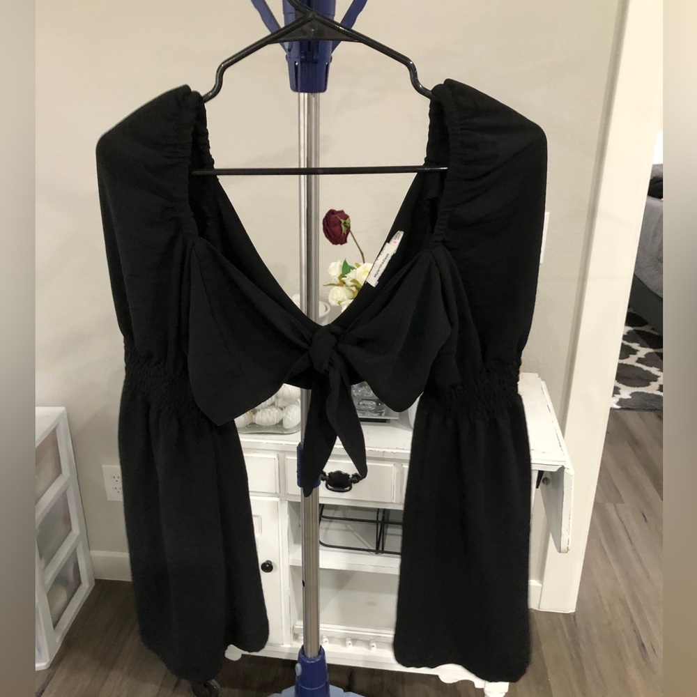 Black Skyler+Madison Crop Long Sleeve